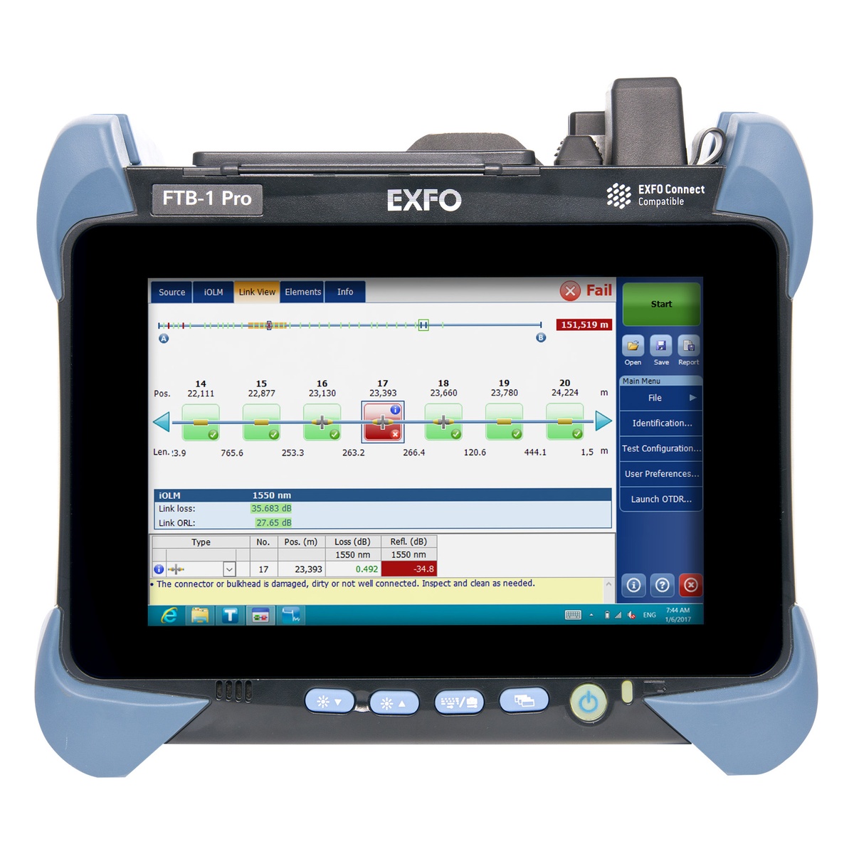 EXFO FTBx-750C Metro/Longhaul OTDR